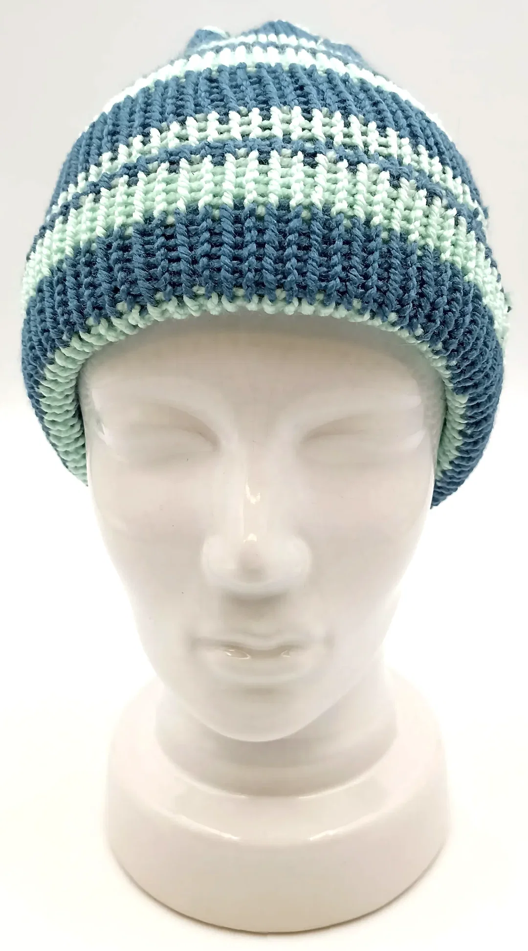 Handgestrickte Wendemütze – Bild 2