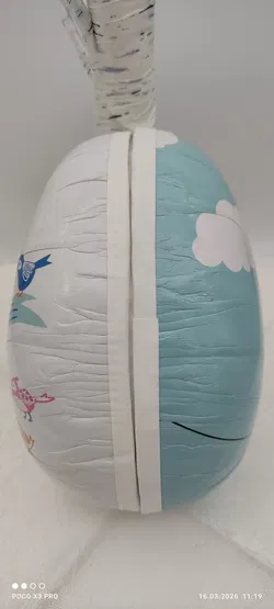 Großes Befüllbares Karton-Osterei | Retro-Osterdeko - Bild 4