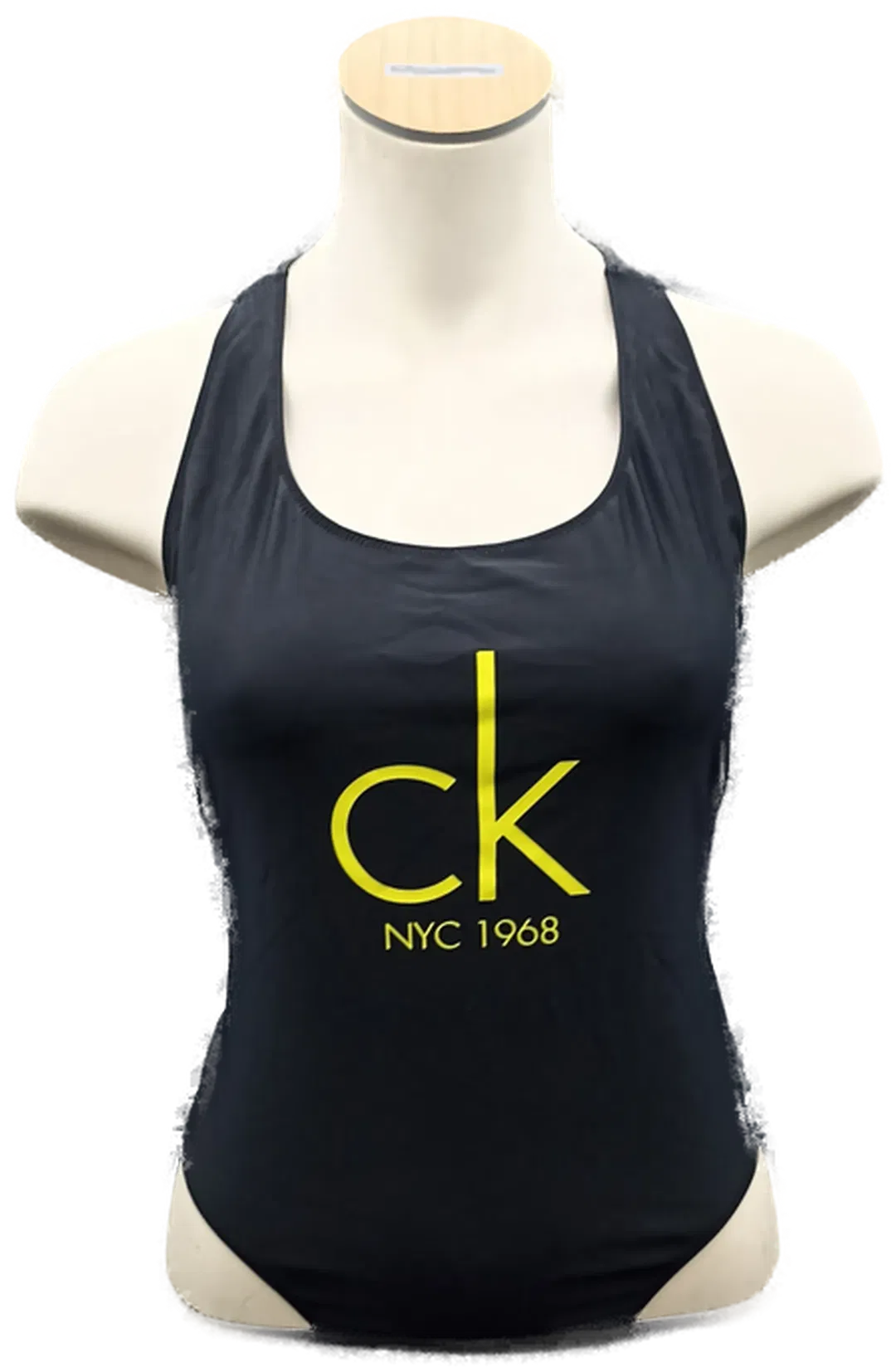 Calvin Klein Badeanzug schwarz mit Logo Gr. M - Bild 4