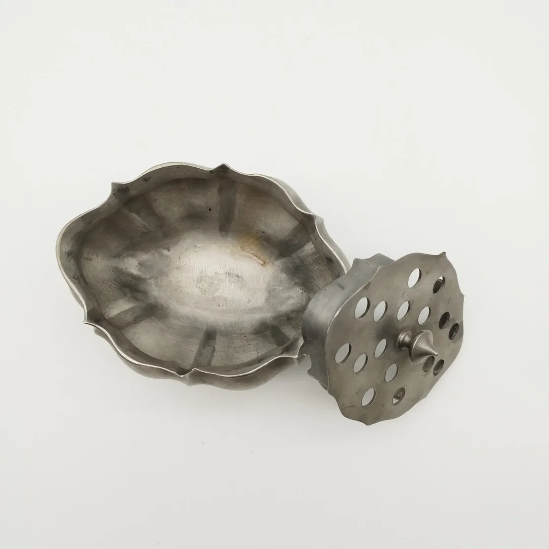 Metall-Potpourri-Schale, Zinn | Retro-Charme – Bild 3