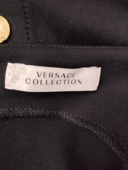 Versace Minikleid Unifarben Gr.46 | Festlicher Chic - Bild 4