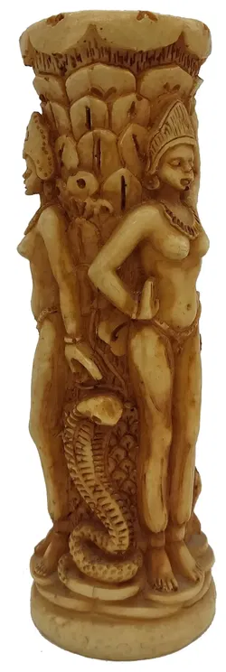 Dekorativer Kerzenhalter / Figurenvase – exotisches Damenmotiv - Bild 5