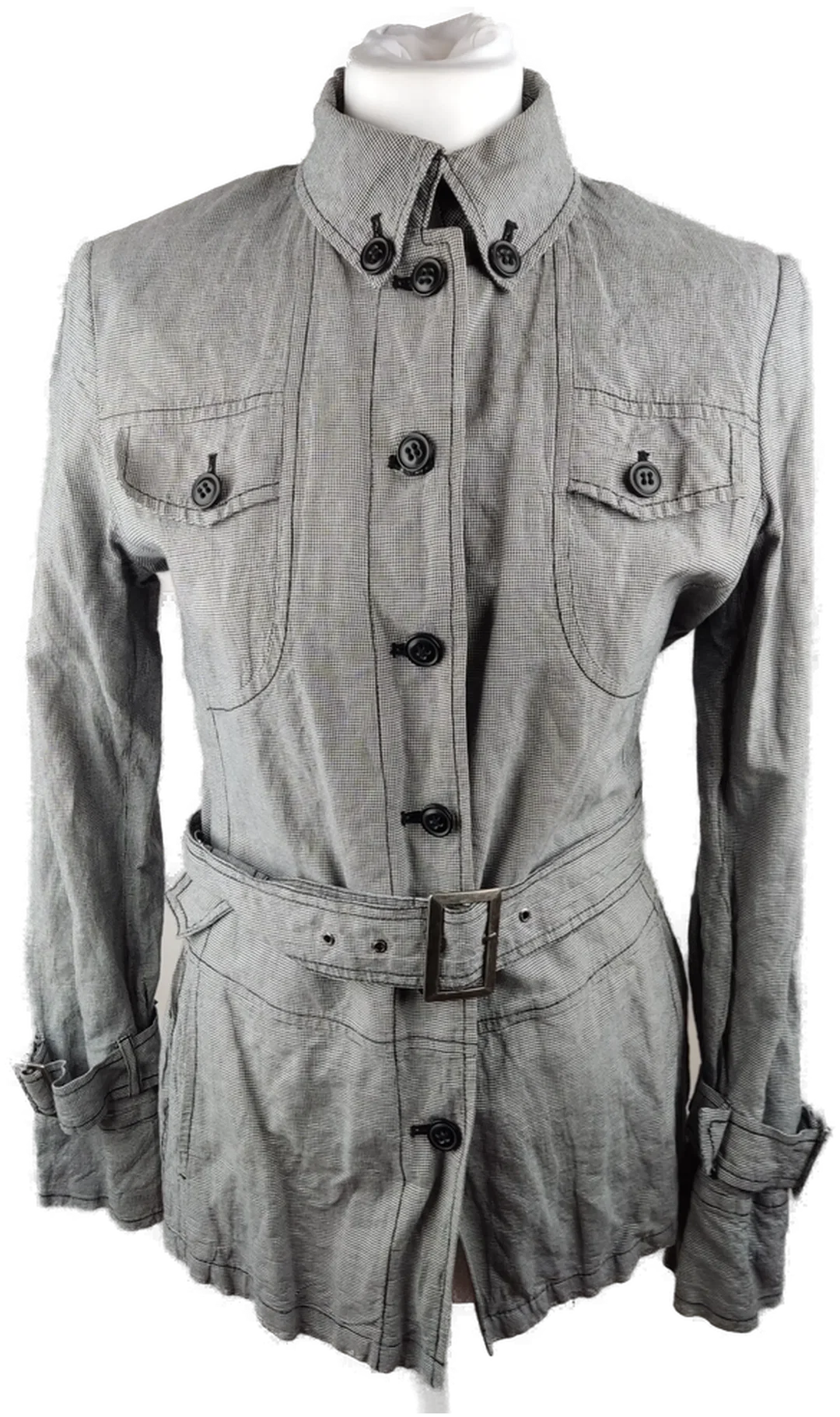 Damen-Trenchcoat Marc Aurel Kariert Gr. 40 | Frühjahrs-Liebling – Bild 1