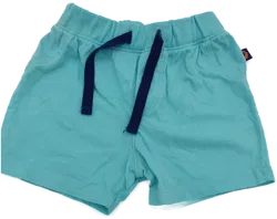 Babyhose kurz mit Gummizugbund und Kordel, türkis, Größe 62 (geschätzt) - Bild 1