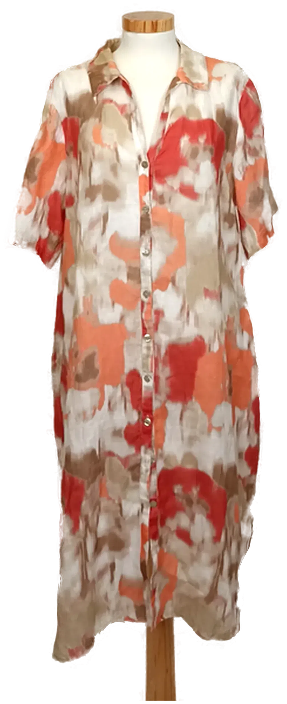 Kyra Midi-Hemdblusenkleid gemustert Gr. 42 - Bild 1