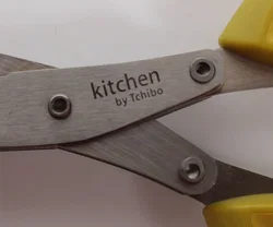 Tchibo Kräuterschere, Edelstahl mit gelben Griffen, 20,5 cm - Bild 3