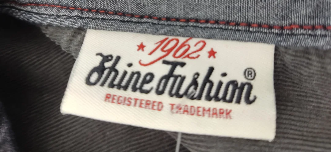 Shine Fashion Herrenhemd rot, schwarz kariert - Gr. M  – Bild 4