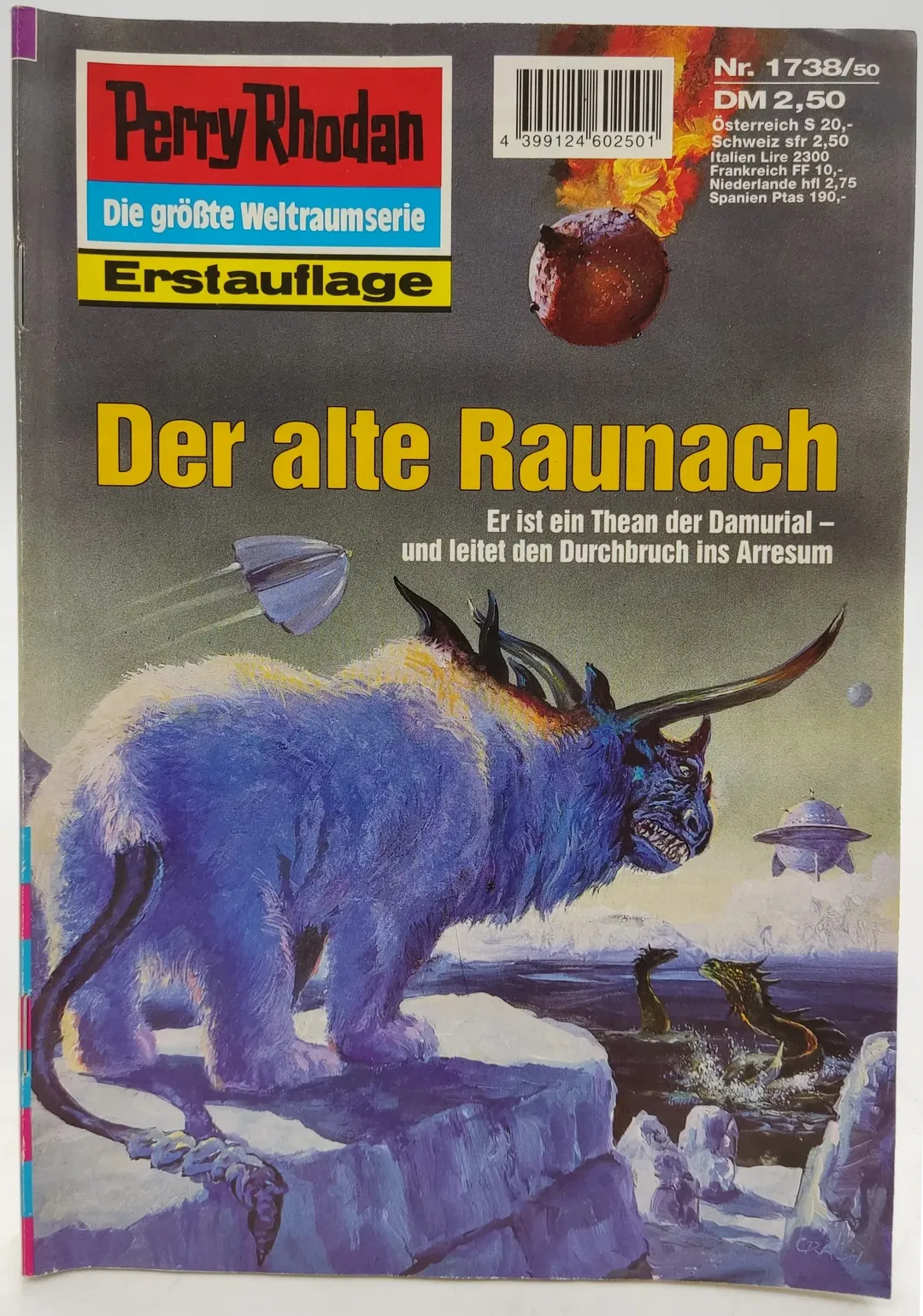 Romanheft Perry Rhodan Der alte Raunach Erstauflage Nr.1738 - Bild 2