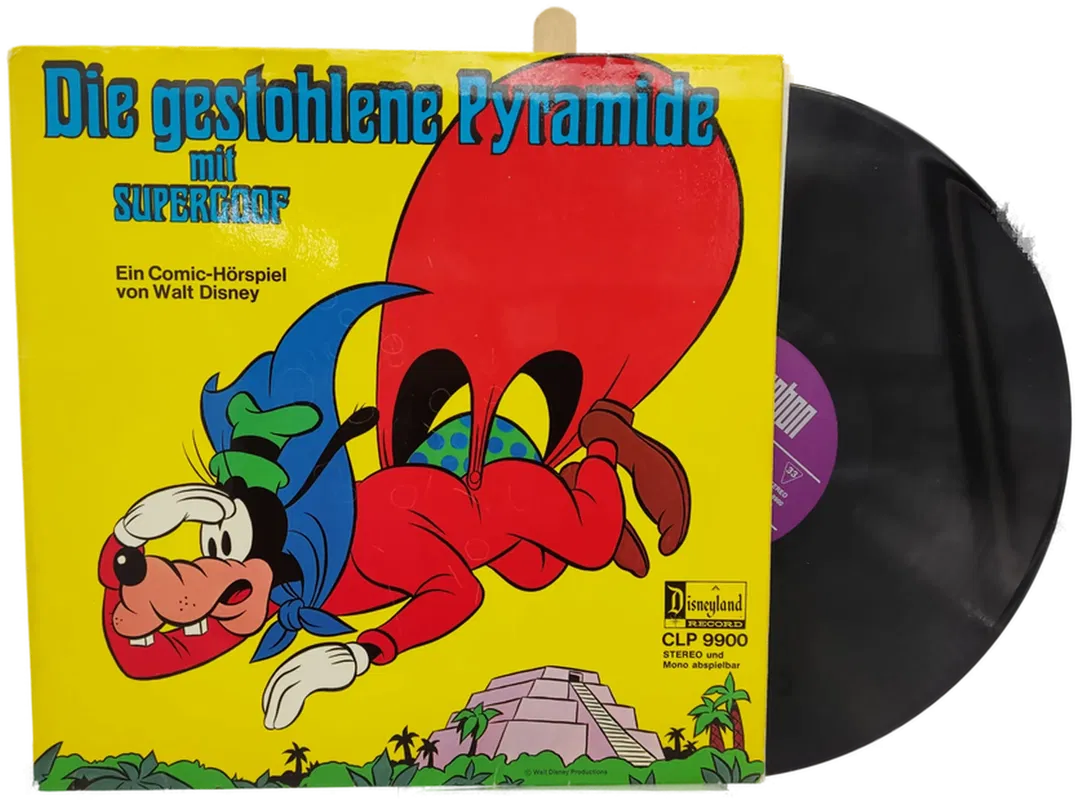 LP - SUPERGOOF  Die gestohlene Pyramide Disneyland Records - Bild 1