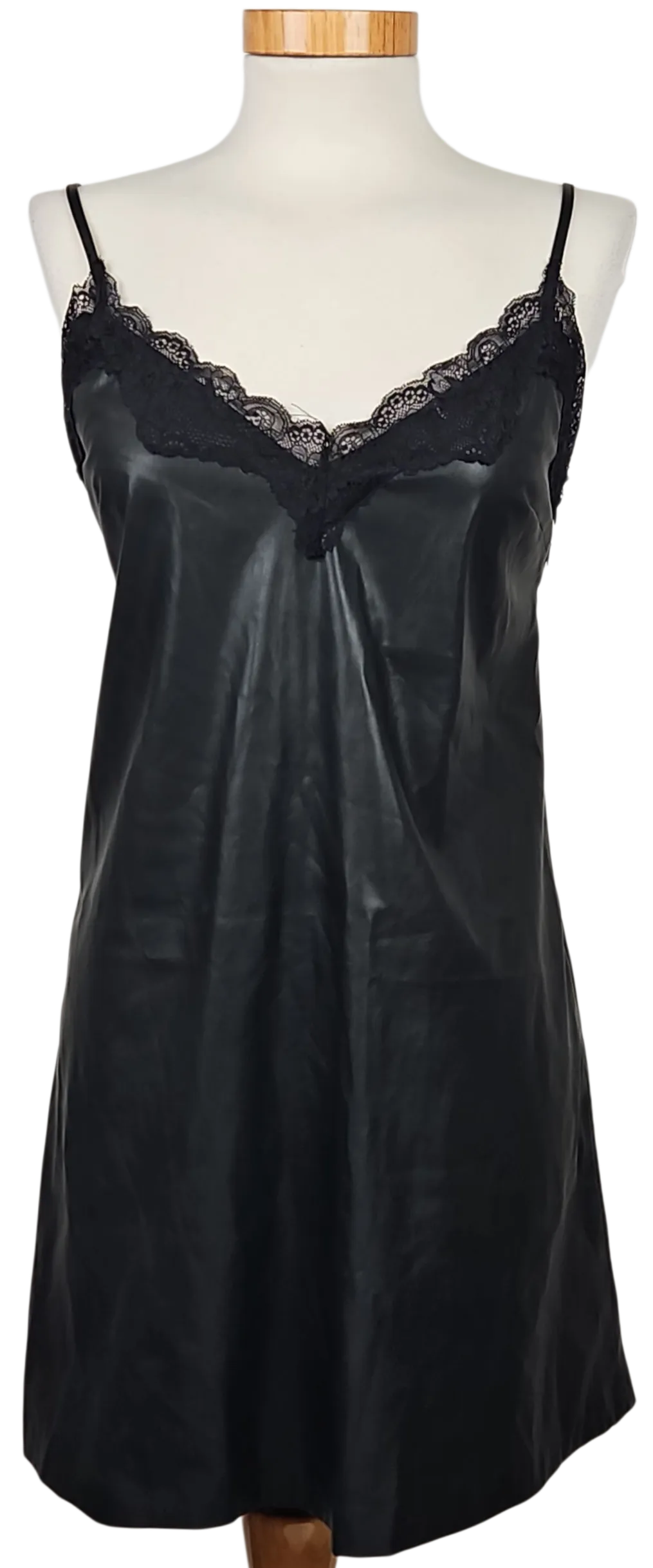 Bershka Damen Top, schwarz - Gr. S  - Bild 1