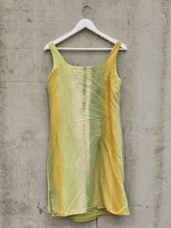 SIMORRA Damen Kleid, grün/gelb - Gr. L – Vorschau 2