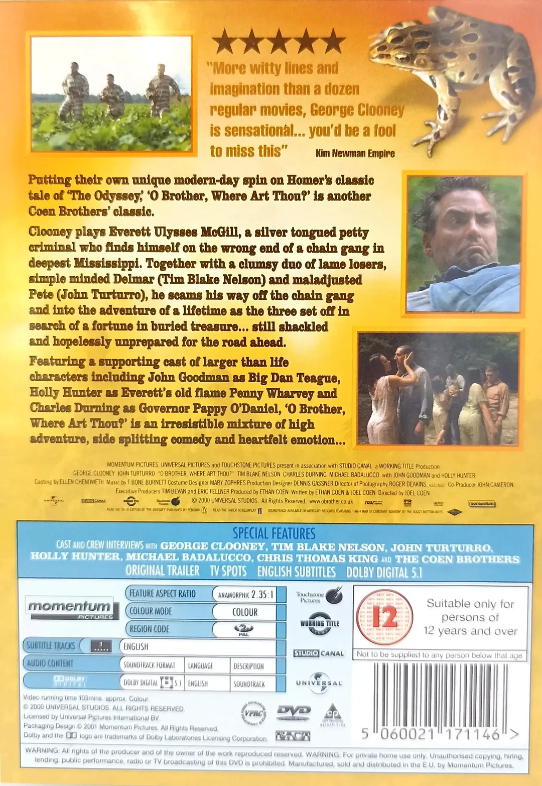 DVD "O Brother Where Art Thou?" – Bild 2