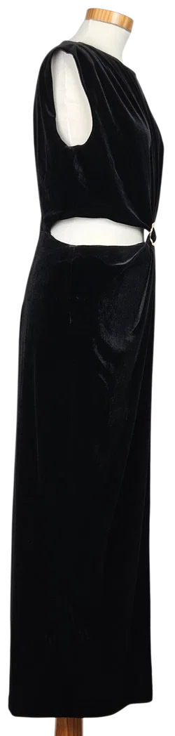 ZARA Damen Samtkleid, schwarz - Gr. S - Bild 3