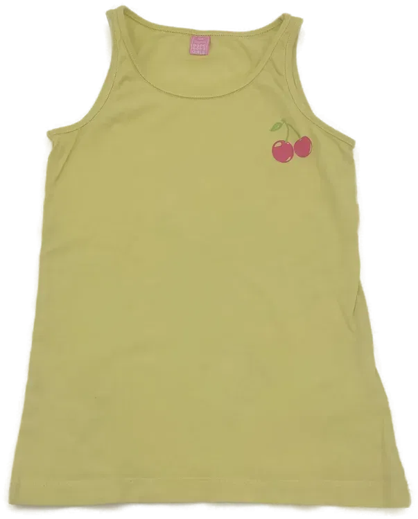 dopodopo girls Kinderträgershirt gelb - 128 - Bild 1