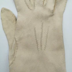 Antiquarische Handschuhe - creme-weiß / ca. 22cm größ - Bild 2