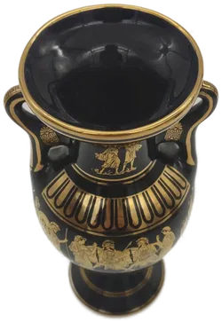 Griechische Vase von Lambros Bros, 24 k Goldbemalung - Bild 3