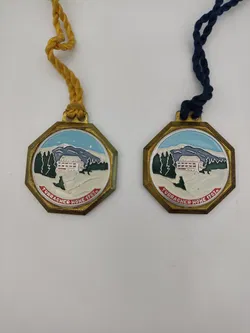 7x Vintage Ski-Anhänger/Medaillons - Bild 4