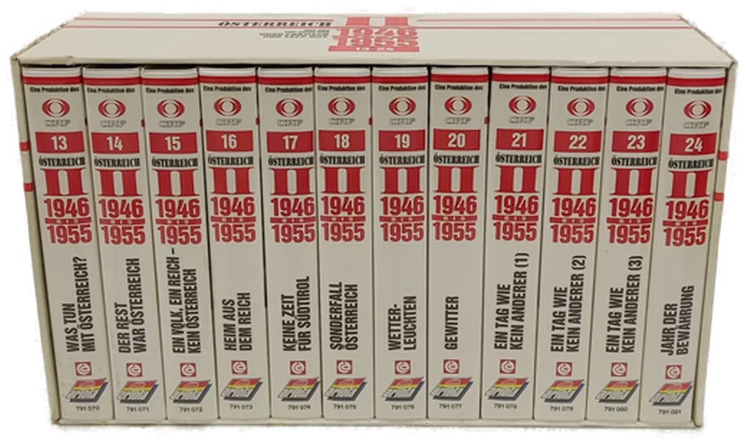 VHS-Box Hugo Portisch Österreich II-12 Folgen Nummer 13 bis 24  – Bild 2