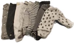 8 Stk. Langarmbody Baby, Gr. 50/56 – Vorschau 2