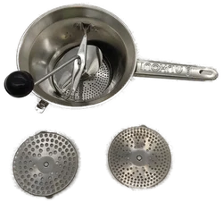 Inoxriv Edelstahl Passiermühle mit 3 Scheiben 