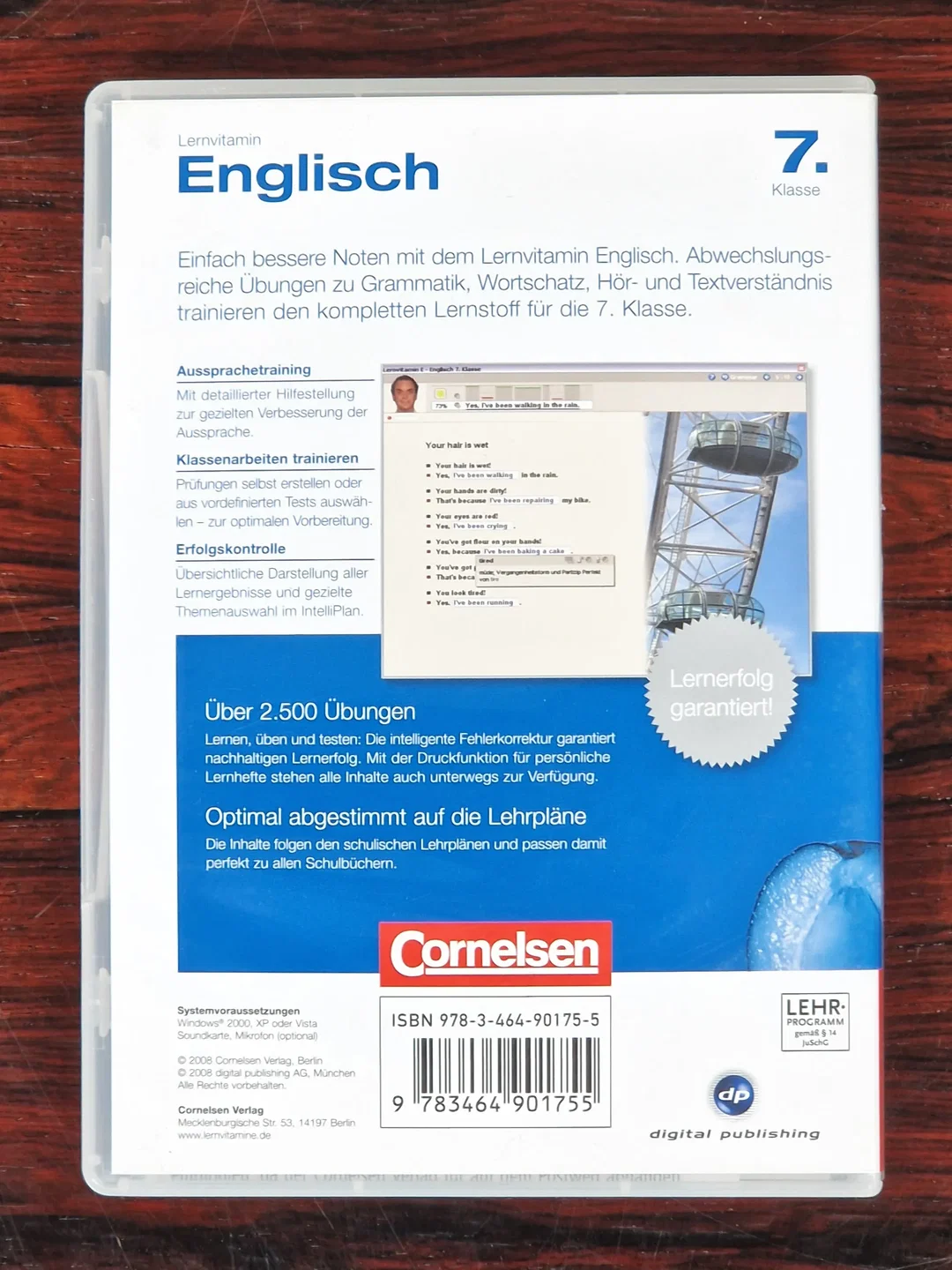 Lernvitamin Englisch - 7. Klasse - Lernsoftware - CD-ROM – Bild 2