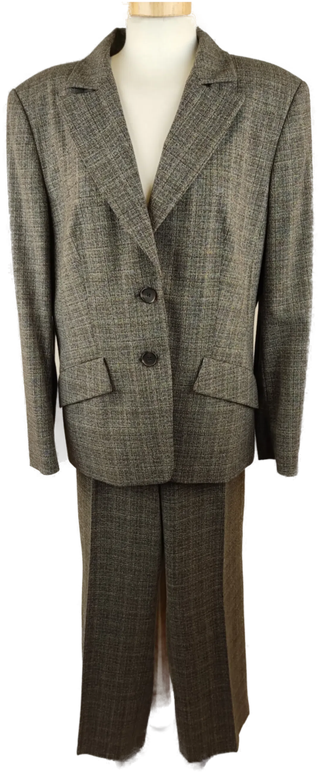 Madeleine Damen Hosenanzug grau gemustert - XL/42 - Bild 1