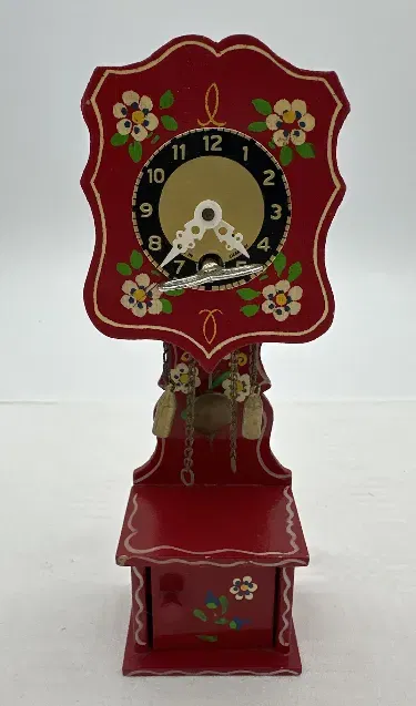 Vintage Miniatur-Pendeluhr Puppenhaus - Bild 1