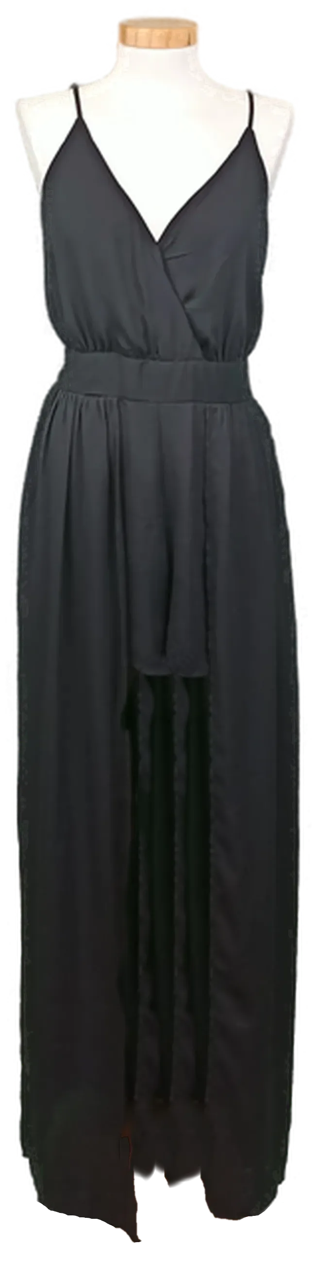 Bik Bok Damen Maxikleid mit integrierten Shorts schwarz Gr. XS - Bild 1