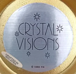 Franklin Mint Crystal Visions Kristallkugel 1989 – 24K Vergoldet mit Original-Bodenlabel – Vorschau 7