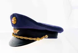 ÖBB Bahnkappe Marie Slama & Sohn Wien, Größe 61, goldene Abzeichen - Bild 3