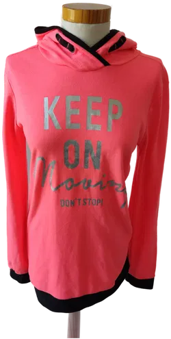 Y.F.K. Kinder Kapuzenpullover, neon-pink mit Aufdruck - Gr. 170/176 - Bild 1