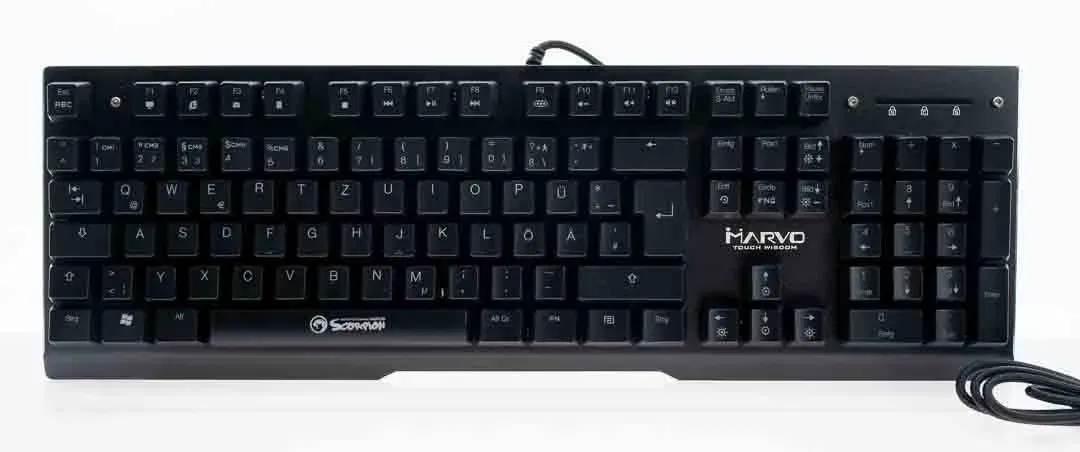 Marvo Scorpion KG943G Gaming Tastatur mit Ziffernblock, DE-Layout - Bild 1