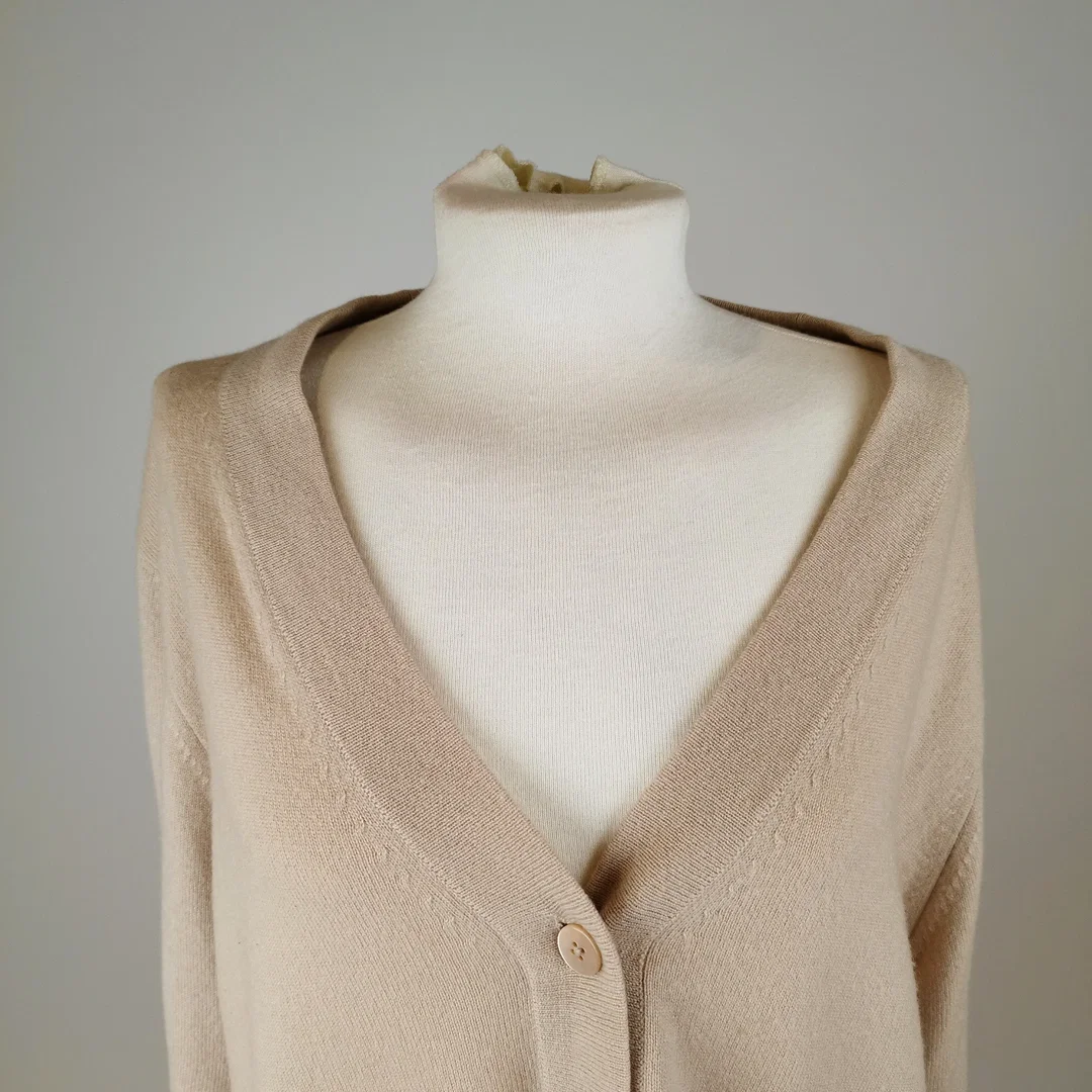 Komfortabler Strick-Cardigan - beige – Bild 4