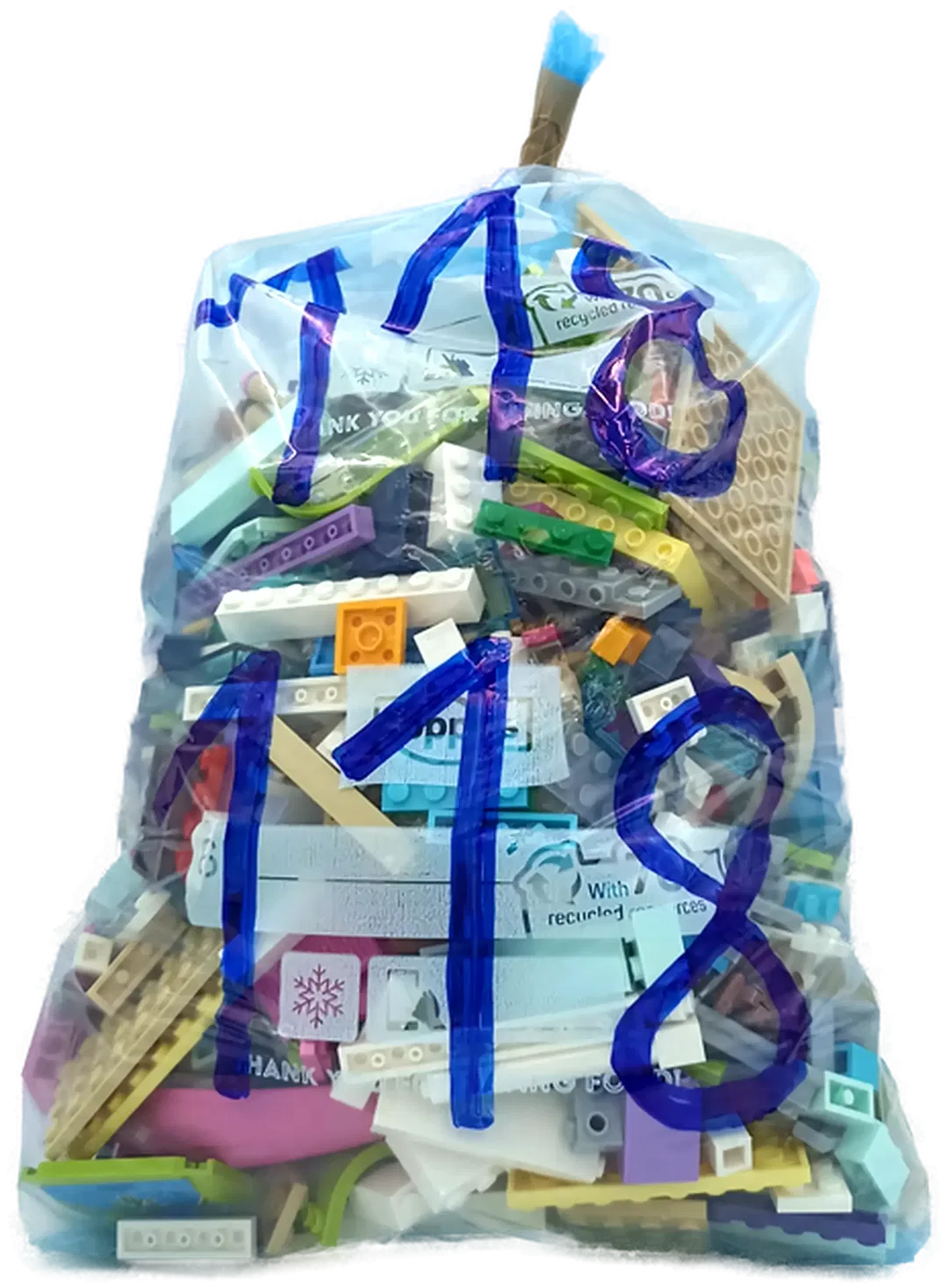 1,5 Kilo Lego Steine gemischt - Bild 1