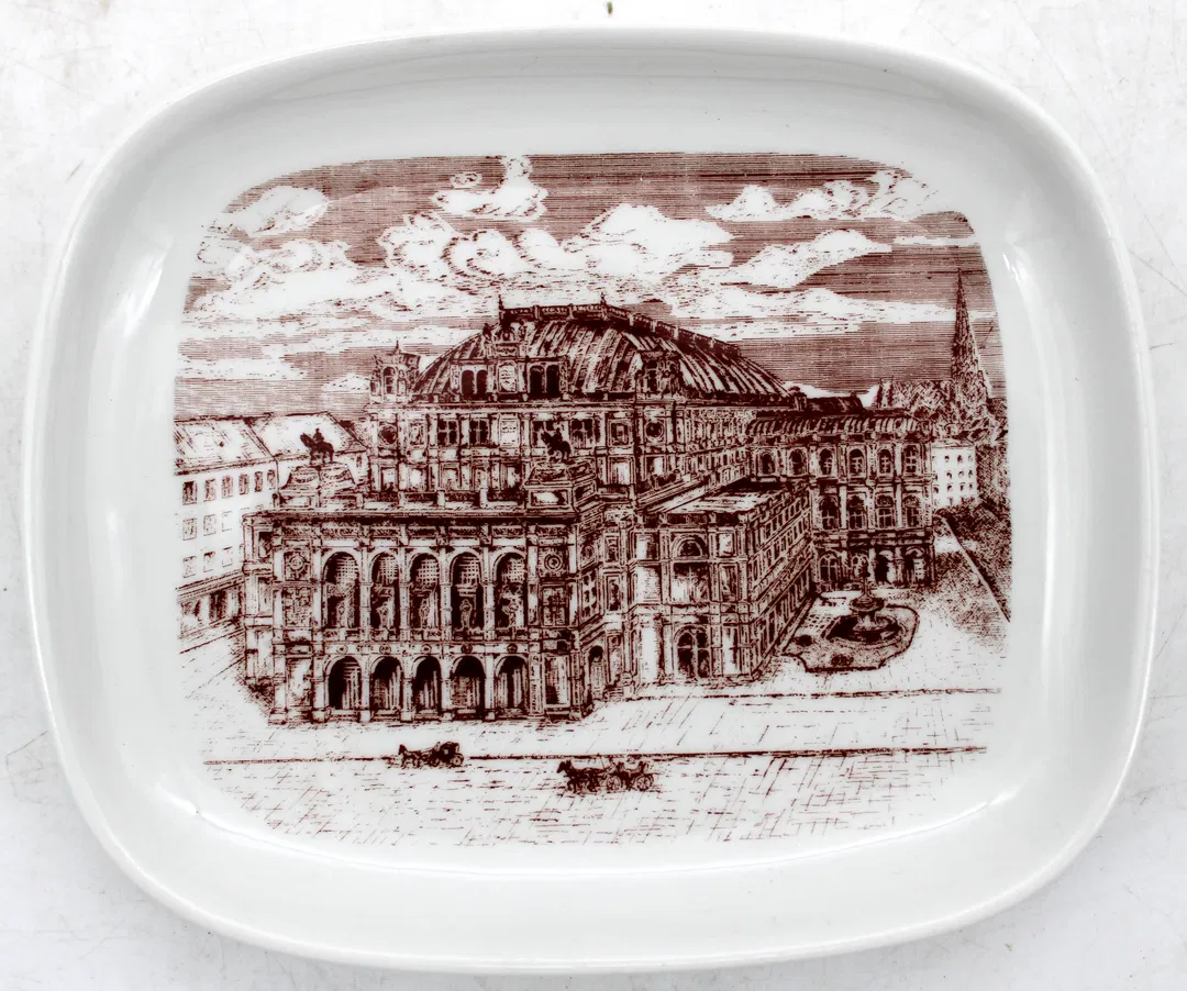 Lilien Porzellan Austria – Schale mit Motiv „Wien Staatsoper“ – 15 x 12,5 cm, handbedruckt - Bild 4
