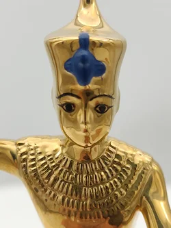 Goldene Harpooner Porzellan & Zertifikat von Franklin Mint | Mit abgebrochenen Speer - Bild 2