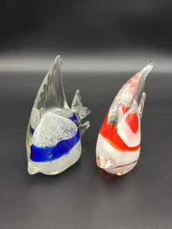 2er-Set Fische / Glasfiguren im Murano-Stil - Bild 2