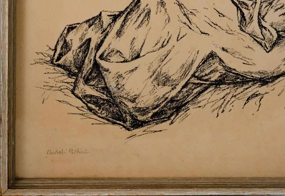 Lithographie "Christi Geburt" Hans Franke – Bild 5
