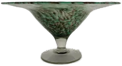 Vintage Dekoschale mit Standfüß emailliert - Bild 2