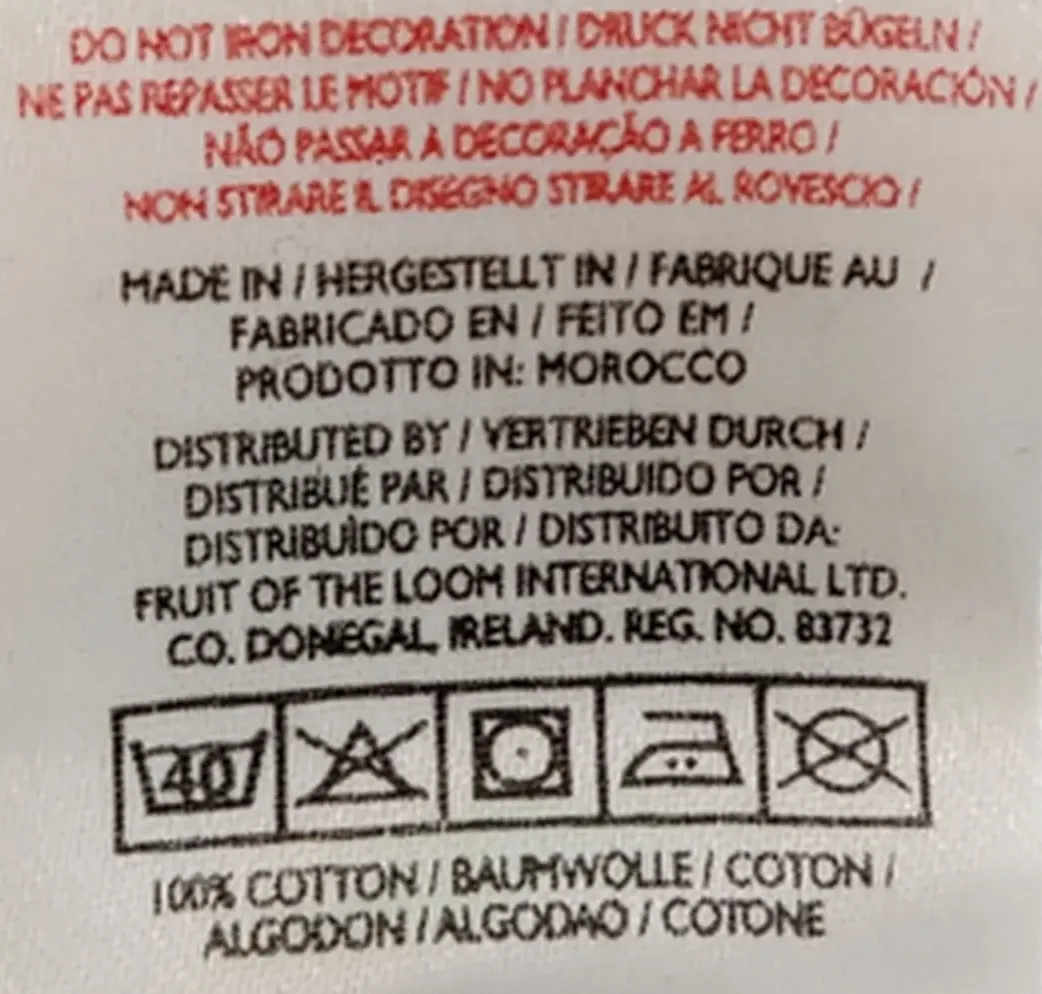 Fruit of the Loom Cioran Herrenshirt schwarz Gr. XL – Bild 4