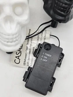 LED-Deko für Halloween "Totenkopf" (4er-Set) – Vorschau 4