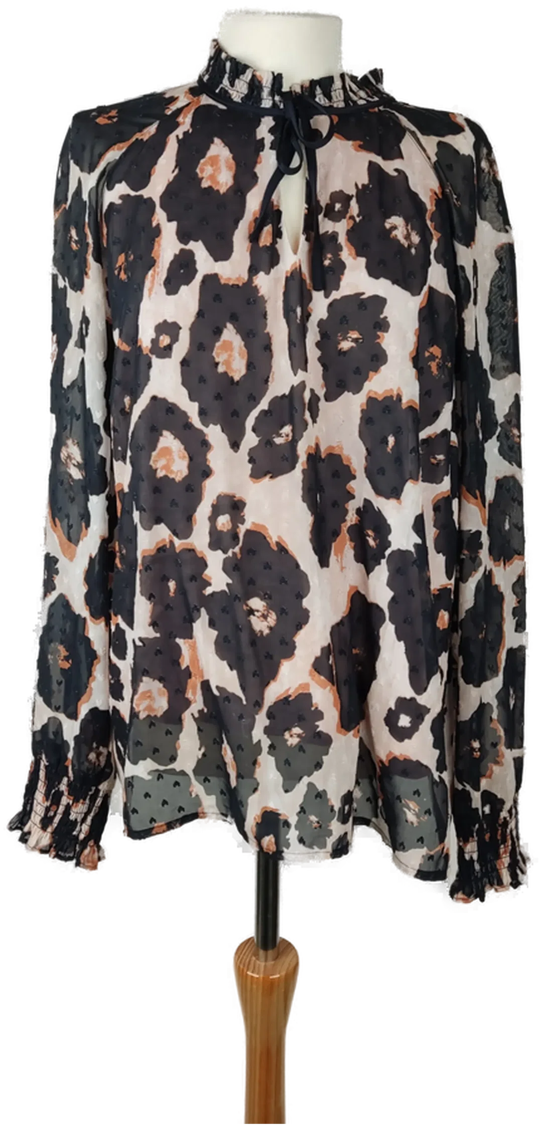 Comma Langarmshirt Animal-Print Gr. 44 | Design-Liebling - Bild 4