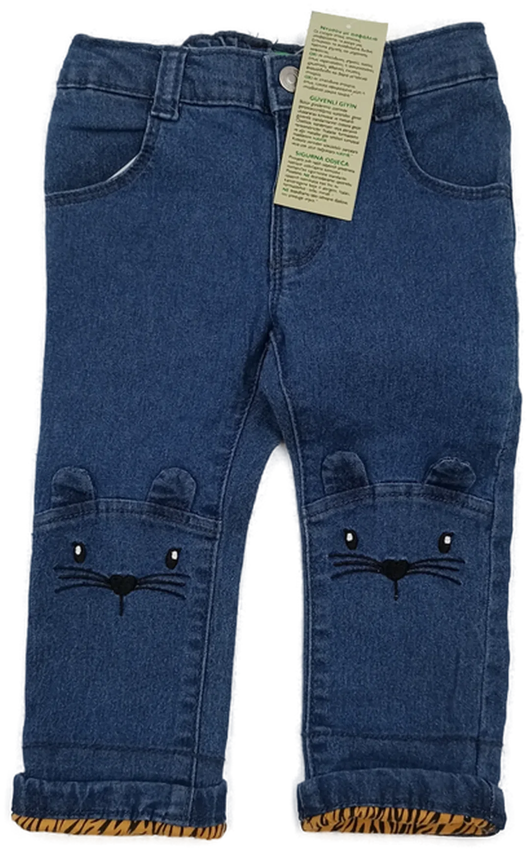 United Colors of Benetton Kinderjeans blau Gr. 82 - Bild 4