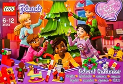 LEGO Friends 41353 Adventskalender Weihnachtsschmuck 24 Geschenke