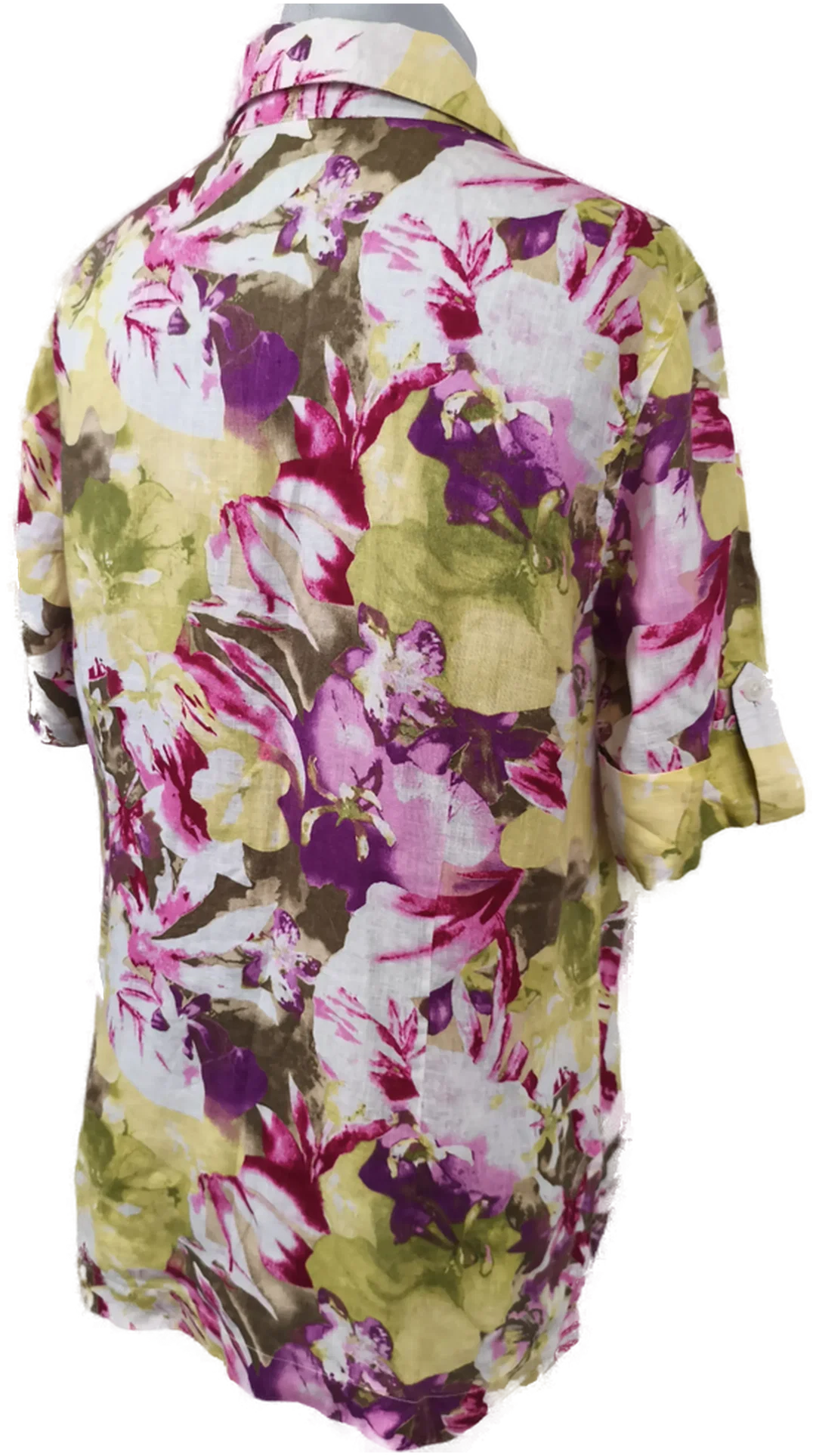 Walbusch, Hemdbluse Damen, Gr. 42, Leinen – Bild 2
