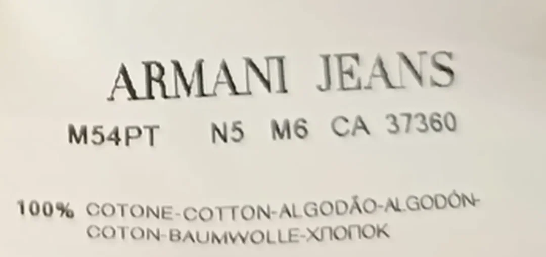 Armani Jeans Herren Poloshirt schwarz/weiß gestreift Gr. EU XL – Bild 4