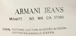 Armani Jeans Herren Poloshirt schwarz/weiß gestreift Gr. EU XL - Bild 4