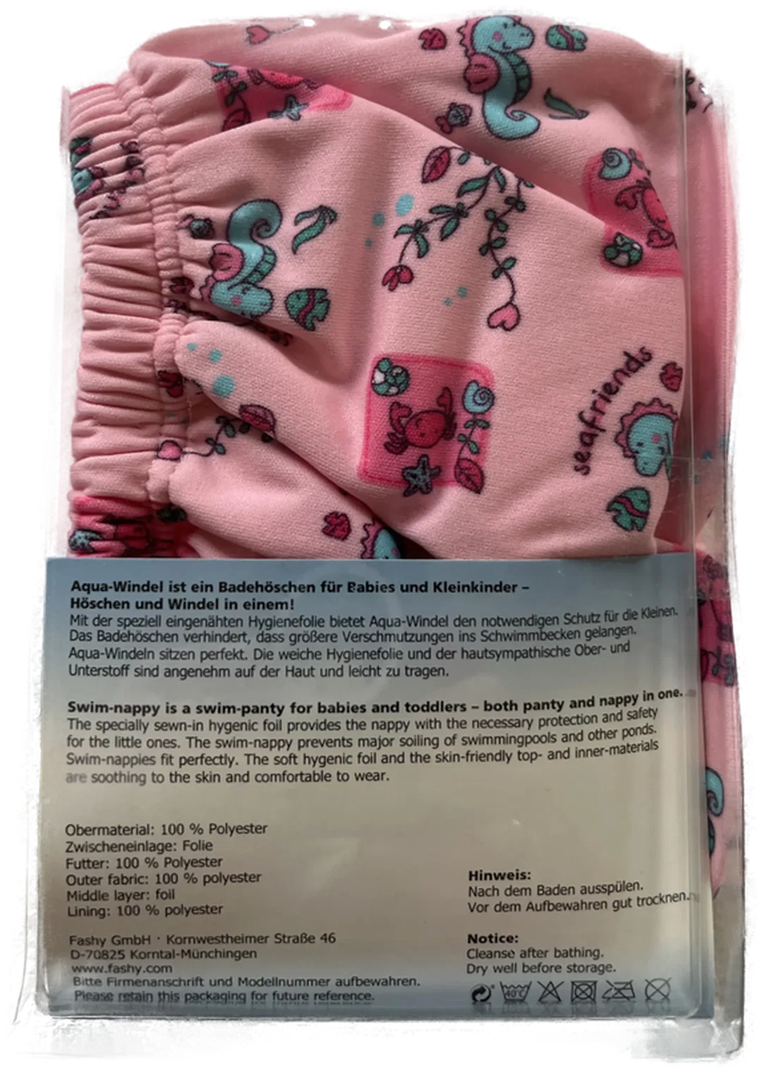 FASHY BABY Badewindelhose Gr. 86/92 (L) - Sommermuster, NEU – Bild 4