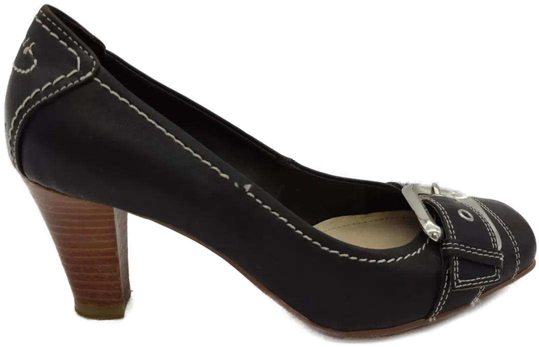 Esprit Damenschuhe schwarz mit Schnalle - 36 - Bild 1