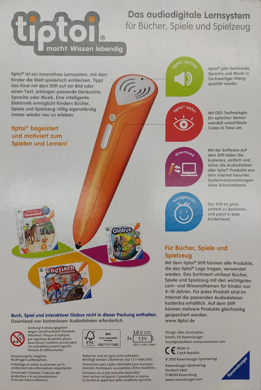 tiptoi® "Der Stift" 500 (1. Gen.) mit OVP - Ravensburger – Bild 2